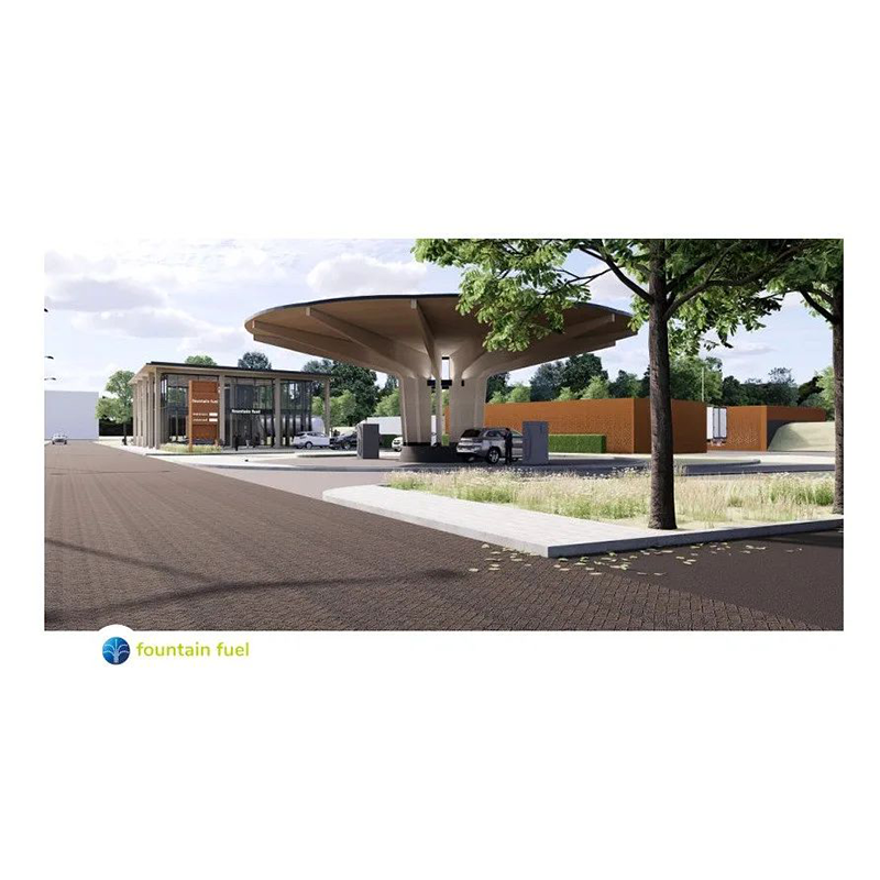 Binuksan ng Fountain Fuel ang kauna-unahang integrated power station nito sa Netherlands, na nagbibigay ng hydrogen at electric vehicle ng hydrogenation/charging services