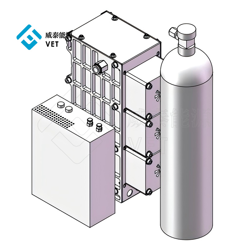 Compact hydrogen fuel cell power generation system