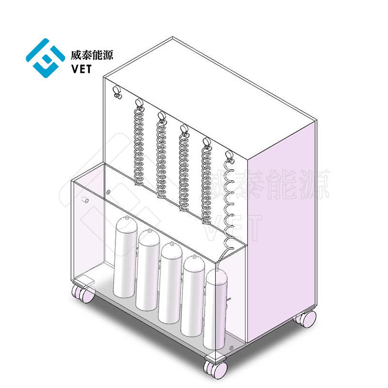 Mobile solid-state hydrogen storage at refueling machine/aparato/yunit